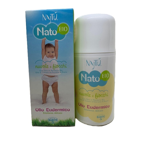 SOCIETA' DEL KARITE'-Najtù, Nato Bio, Nuvole e Fiocchi-Olio Eudermico 150 ml